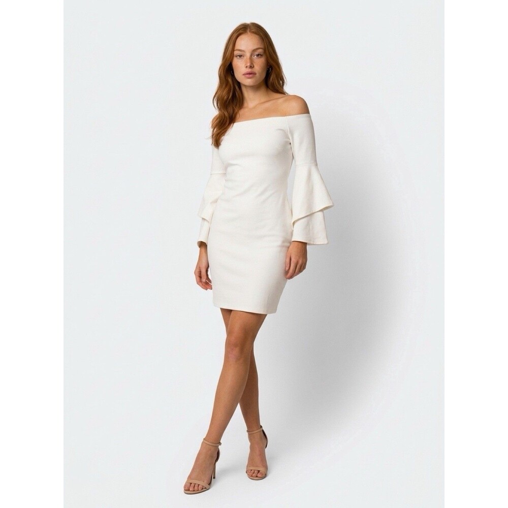 Gianni Bini White Mini Dress M